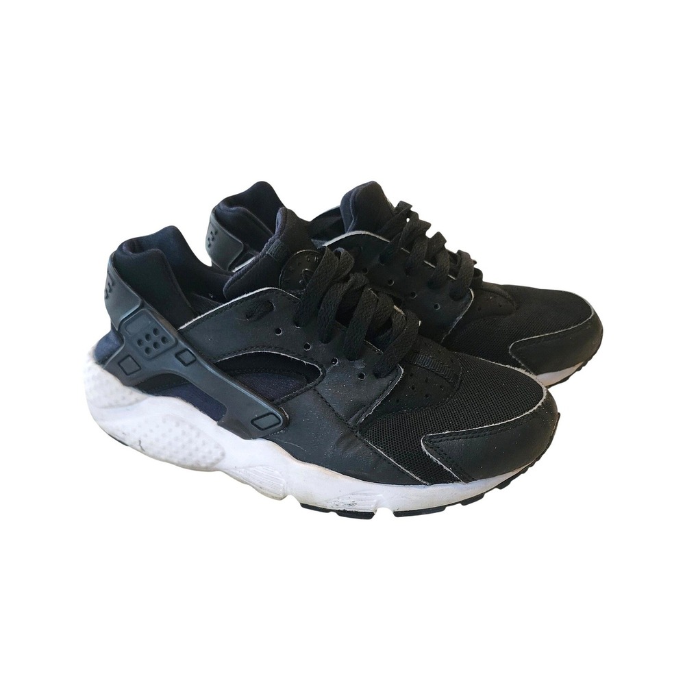 Nike Air Huarache Kids Black White Running Shoes Size 5Y